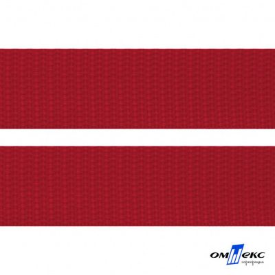 Красный - цв.171- Текстильная лента-стропа 550 гр/м2 ,100% пэ шир.50 мм (боб.50+/-1 м) - купить в Набережных Челнах. Цена: 797.67 руб.