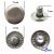 Кнопка металлическая "Альфа" с пружиной, 15 мм (уп. 720+/-20 шт), цвет никель - купить в Набережных Челнах. Цена: 1 481.69 руб.