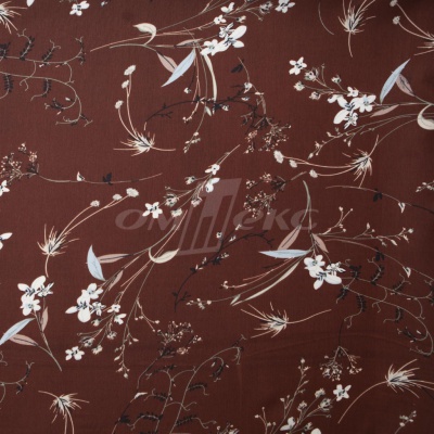 Плательная ткань "Фламенко" 2.2, 80 гр/м2, шир.150 см, принт растительный - купить в Набережных Челнах. Цена 239.03 руб.