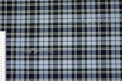 Ткань костюмная клетка Т7274 2004, 220 гр/м2, шир.150см, цвет т.синий/гол/бел - купить в Набережных Челнах. Цена 