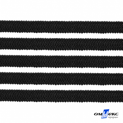 Лента эластичная вязанная (резинка) 4 мм (200+/-1 м) 400 гр/м2 черная бобина "ОМТЕКС" - купить в Набережных Челнах. Цена: 1.78 руб.