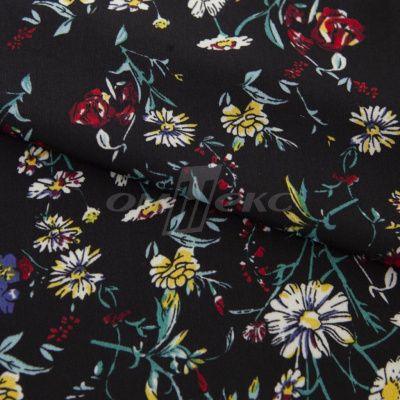 Плательная ткань "Фламенко" 6.2, 80 гр/м2, шир.150 см, принт растительный - купить в Набережных Челнах. Цена 239.03 руб.