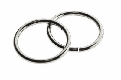 Кольцо металлическое d-15 мм, цв.-никель - купить в Набережных Челнах. Цена: 2.45 руб.