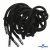 Шнурки #107-05, круглые 130 см, декор.наконечник, цв.чёрный - купить в Набережных Челнах. Цена: 22.56 руб.