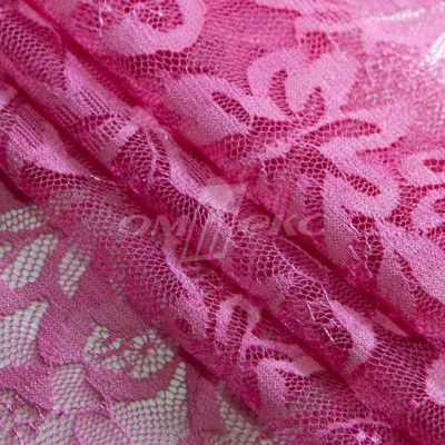 Кружевное полотно стрейч XD-WINE, 100 гр/м2, шир.150см, цвет розовый - купить в Набережных Челнах. Цена 1 851.10 руб.