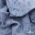 Ткань Муслин принт, 100% хлопок, 125 гр/м2, шир. 140 см, #2308 цв. 69 серо-голубой с цветком - купить в Набережных Челнах. Цена 413.11 руб.