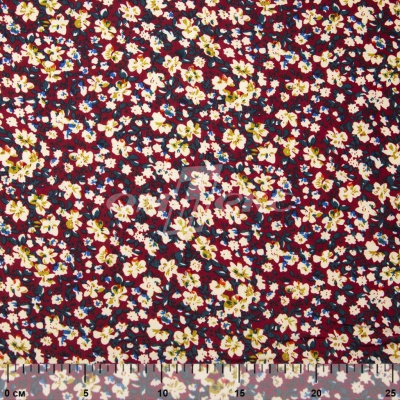 Плательная ткань "Софи" 5.1, 75 гр/м2, шир.150 см, принт растительный - купить в Набережных Челнах. Цена 241.49 руб.