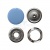 Кнопка рубашечная (закрытая) 9,5мм - эмаль, цв.182 - св.голубой - купить в Набережных Челнах. Цена: 5.74 руб.