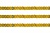 Пайетки "ОмТекс" на нитях, SILVER SHINING, 6 мм F / упак.91+/-1м, цв. 48 - золото - купить в Набережных Челнах. Цена: 356.19 руб.