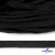 Шнур плетеный d-8 мм плоский, 70% хлопок 30% полиэстер, уп.85+/-1 м, цв.- чёрный - купить в Набережных Челнах. Цена: 735 руб.