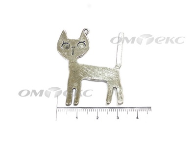 Декоративный элемент для творчества из металла "Кот" - купить в Набережных Челнах. Цена: 13.33 руб.
