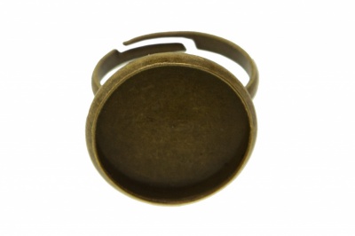 Заготовка для рукоделия металлическая фигурная для кольца 15мм - купить в Набережных Челнах. Цена: 7.44 руб.